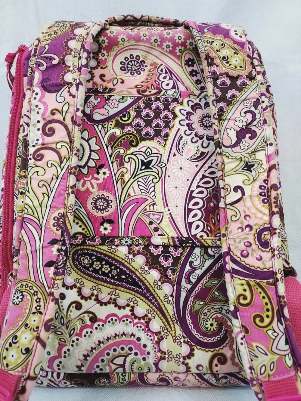 VERA BRADLEY Campus Backpack Very Berry Paisley Pink Purple Green School Bag